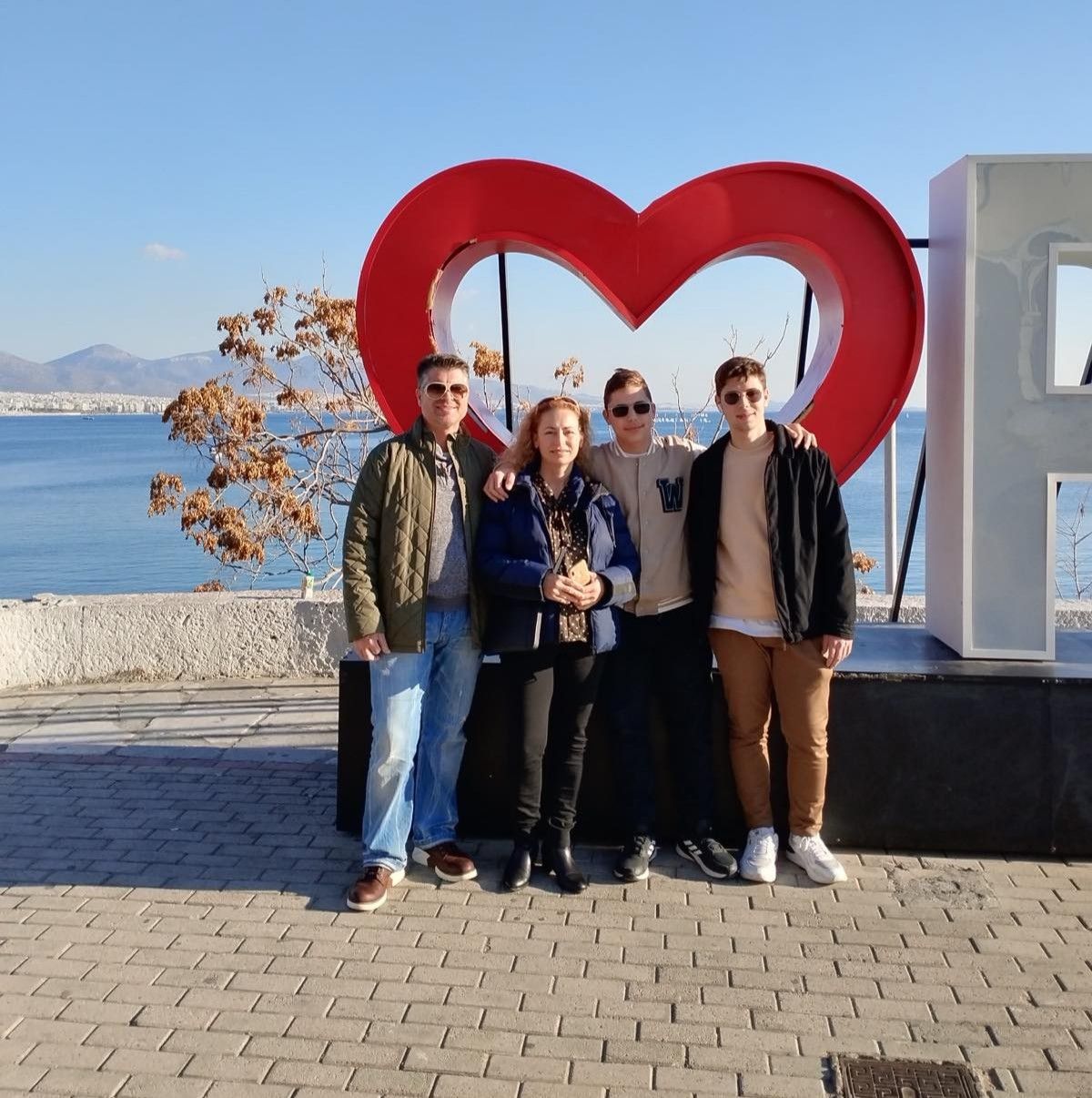 Andriana and her family, the hosts of Andri House